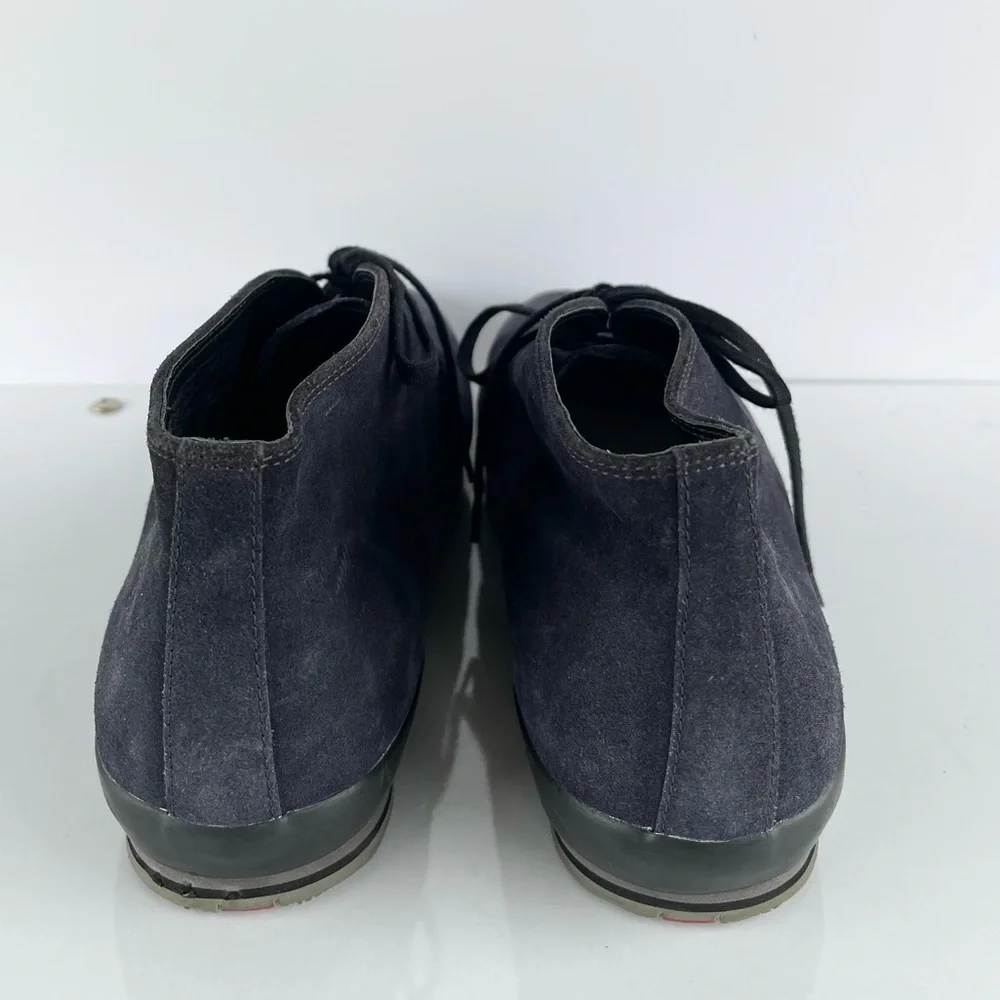 Prada Black Chukka Boots Suede Finish